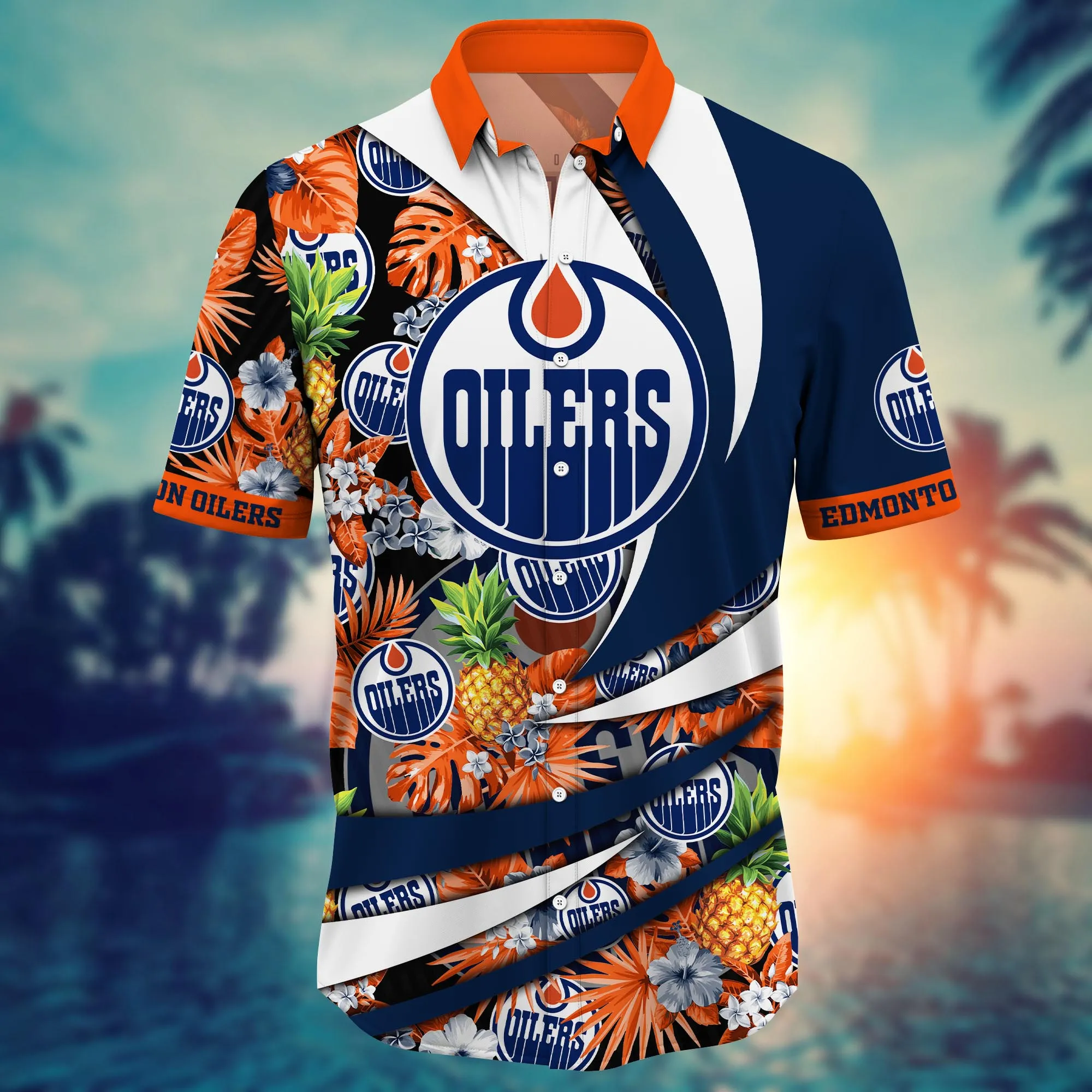 Edmonton Oilers NHL Hawaiian Shirt Balmy Aloha Shirt