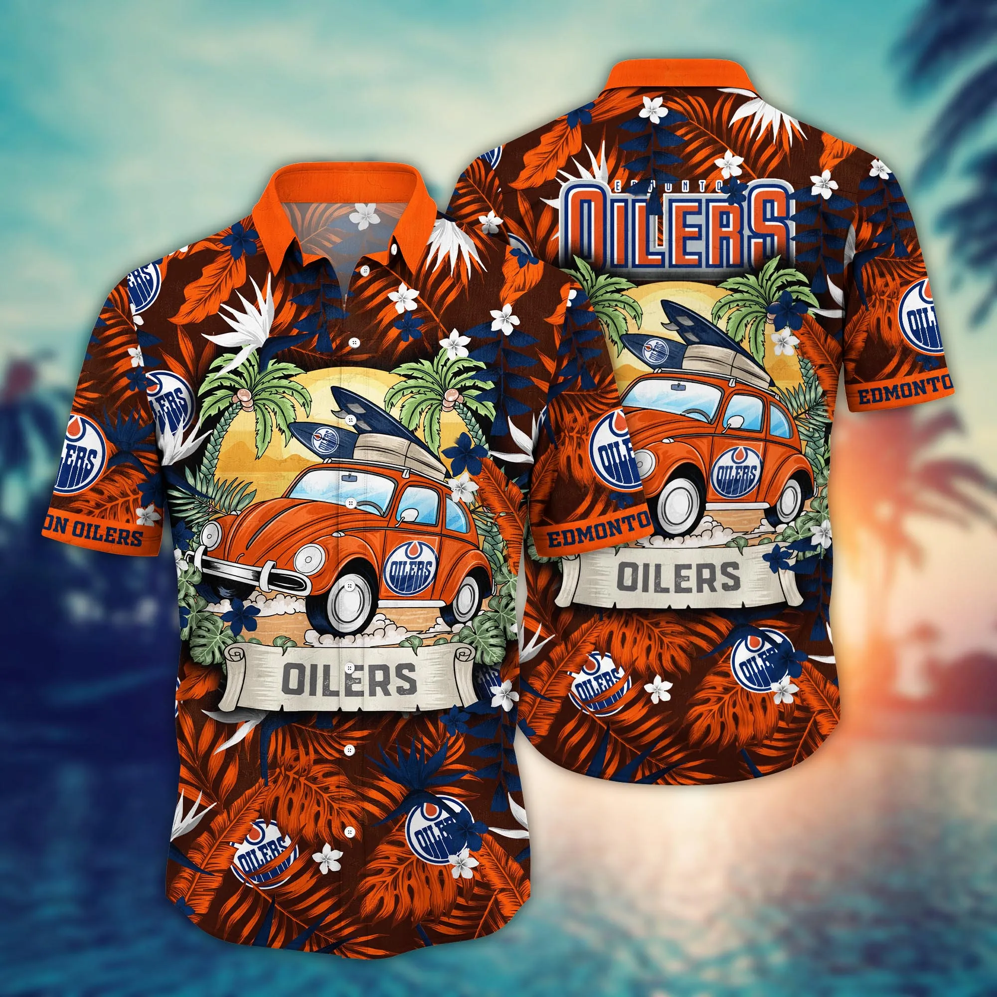 Edmonton Oilers NHL Hawaiian Shirt Mosquito Bitestime Aloha Shirt Edmonton Oilers NHL Hawaiian Shirt Mosquito Bitestime Aloha Shirt