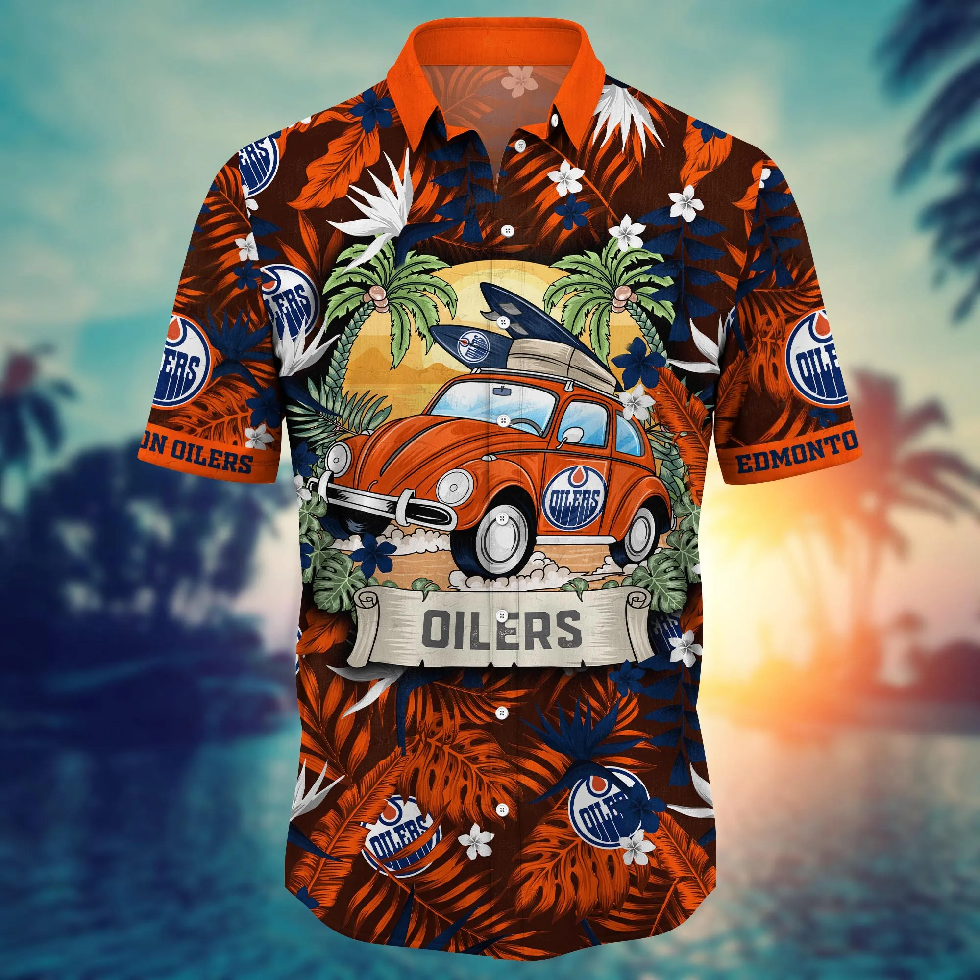 Edmonton Oilers NHL Hawaiian Shirt Mosquito Bitestime Aloha Shirt