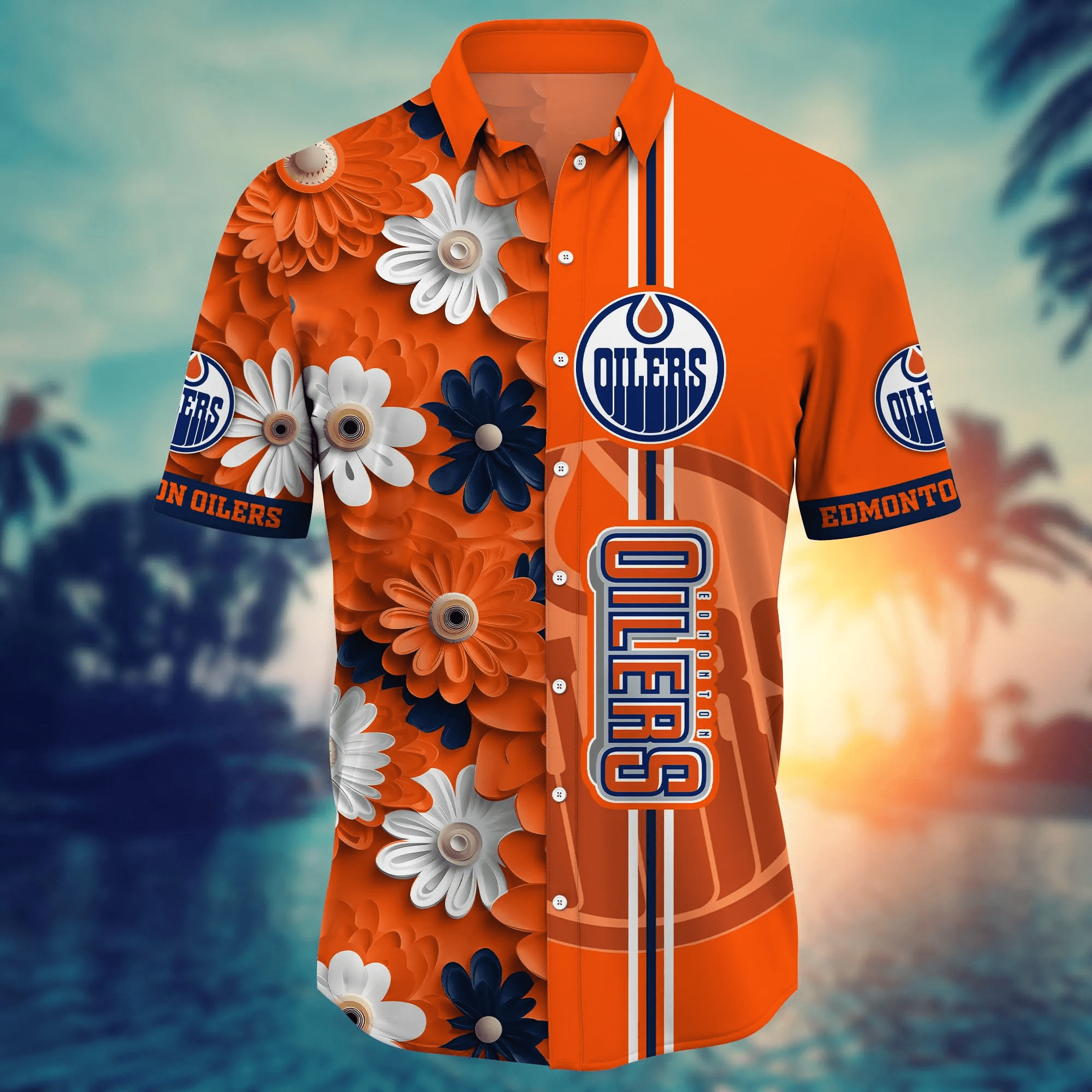Edmonton Oilers NHL Hawaiian Shirt Pool Days Aloha Shirt