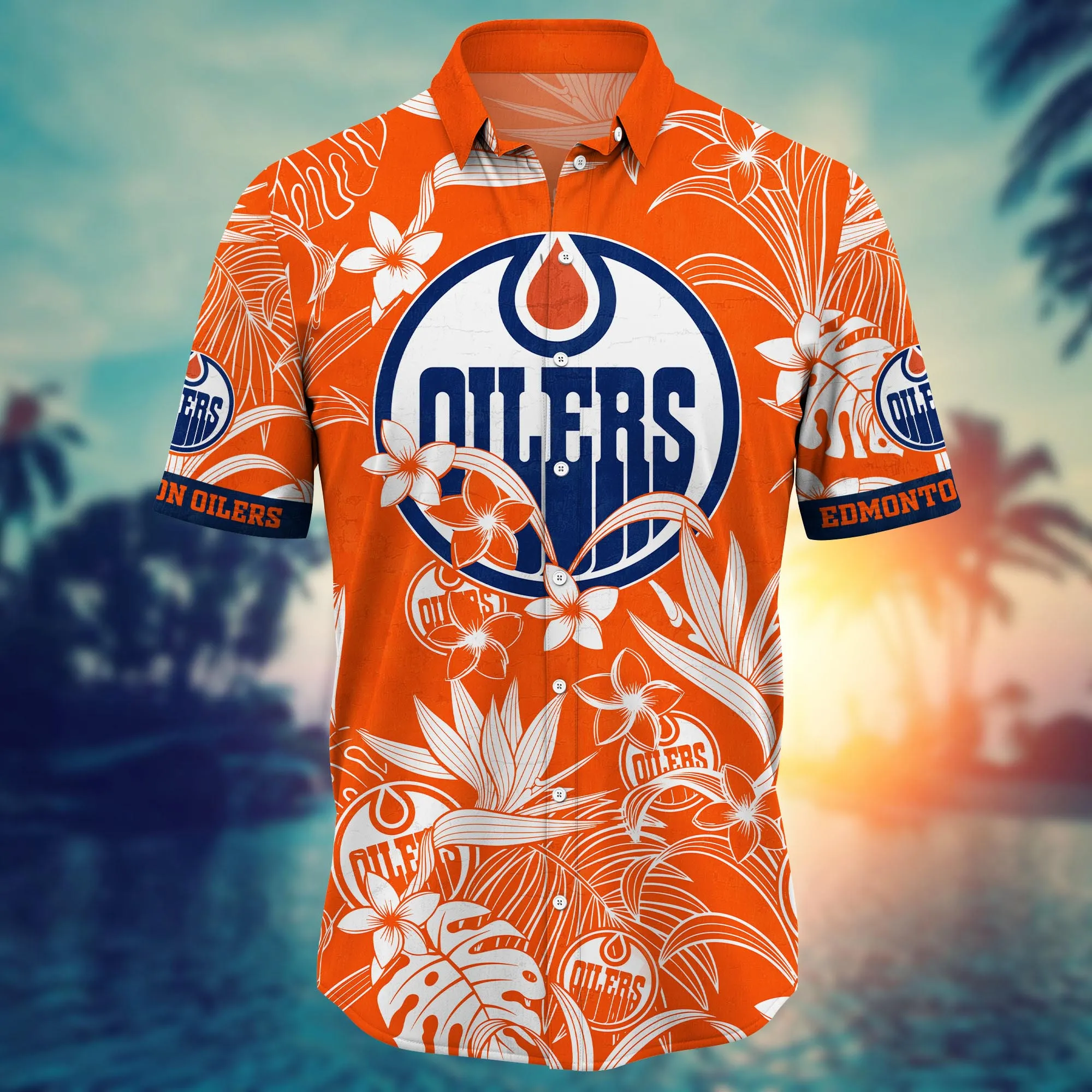 Edmonton Oilers NHL Hawaiian Shirt Summertime Aloha Shirt