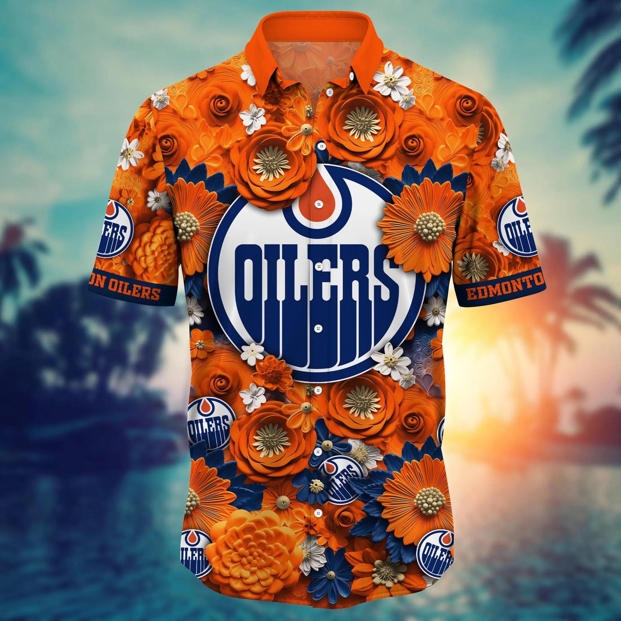 Edmonton Oilers NHL Hawaiian Shirt Trending For This Summer Customize Shirt Any Team