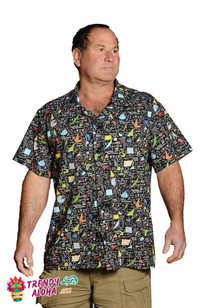 Educator’s Mathematics Mind Geometric Pattern Hawaiian Shirt