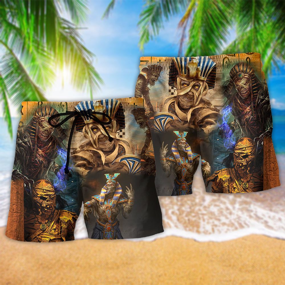 Egypt Amazing Mummy Vintage Trendy Aloha Hawaiian Beach Shorts