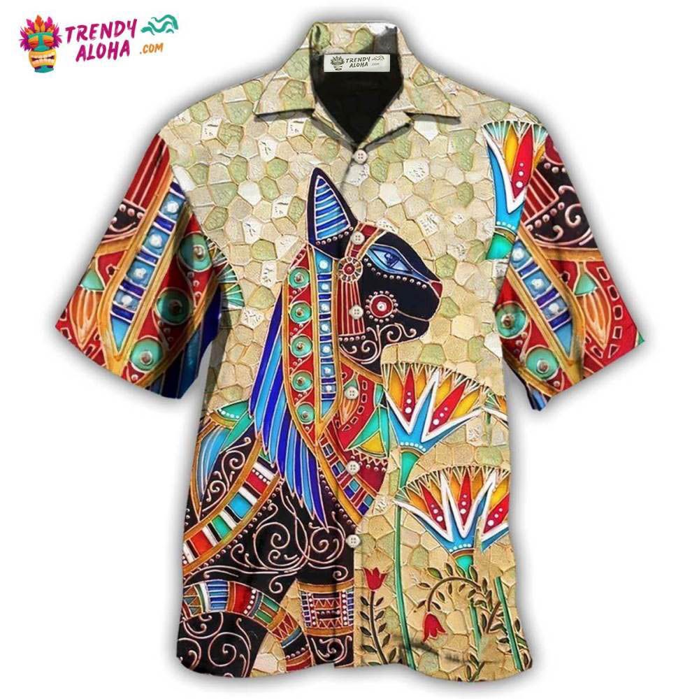 Egypt Cat Cool Style Hawaiian Shirt – Trendy Aloha Egypt Cat Cool Style Hawaiian Shirt – Trendy Aloha