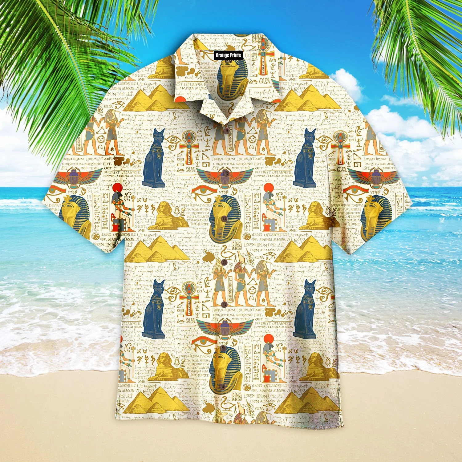 Egyptian Gods Trendy Hawaiian Shirt For Aloha Shirt