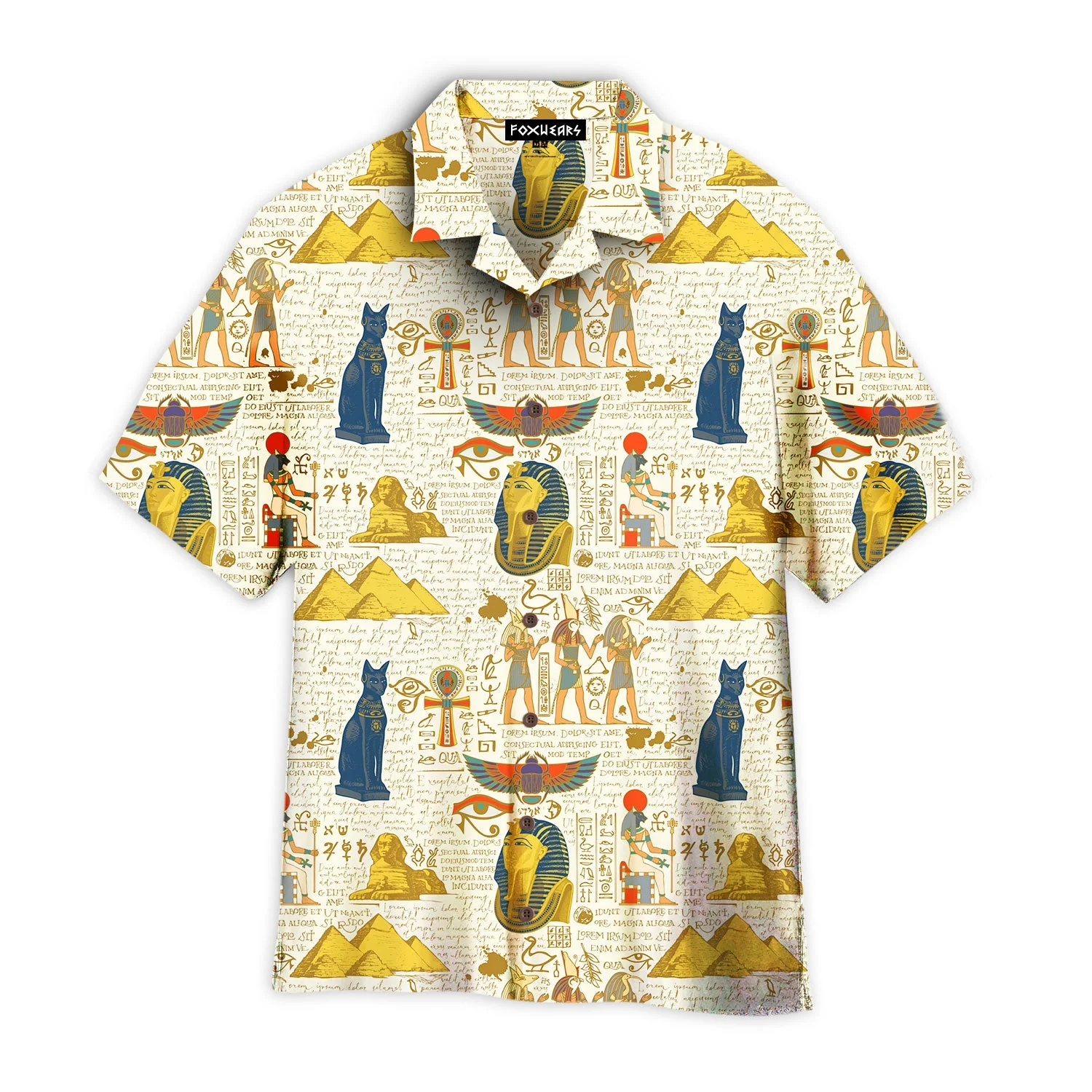 Egyptian Gods Trendy Hawaiian Shirt For Aloha Shirt