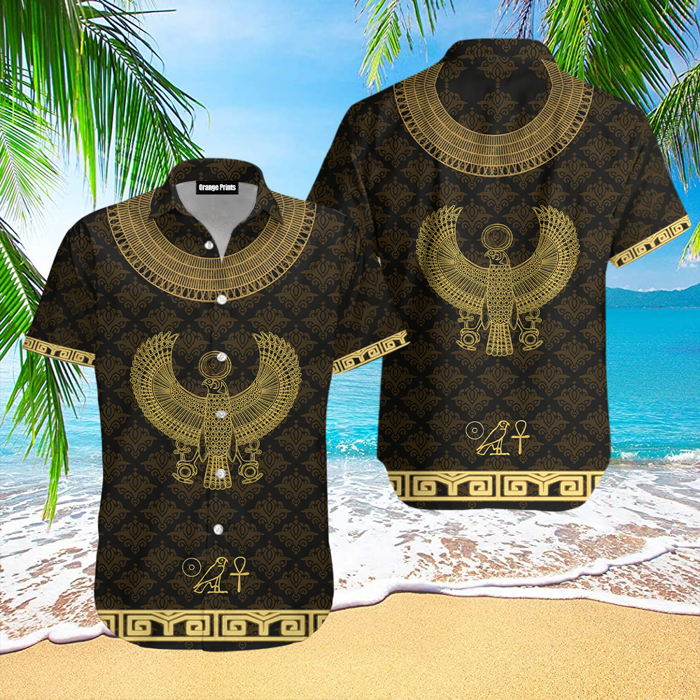 Egyptian Horus God Hawaiian Shirt | For Men & Women |
