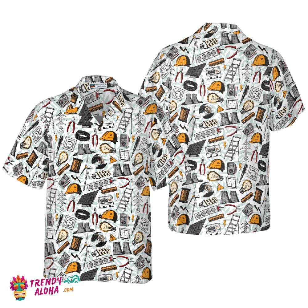 Electrical Tools Hawaiian Shirt Electrical Tools Hawaiian Shirt