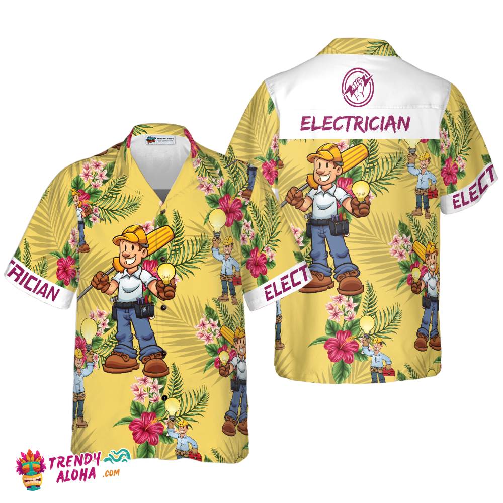 Electrician Hawaiian Shirt Electrician Hawaiian Shirt