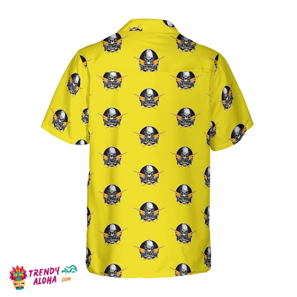 Electrician Proud Skull Hawaiian Shirt