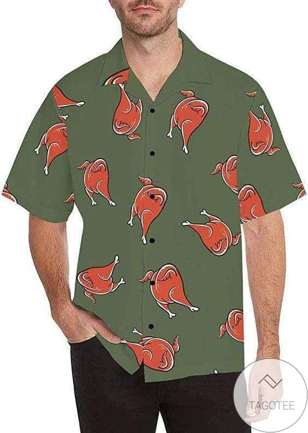 Elegant Thanksgiving Pattern Hawaiian Shirt Elegance Tropical Design