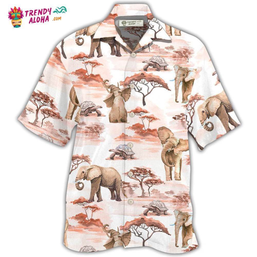 Elephant Cute Elephant Africa Hawaiian Shirt – Trendy Aloha