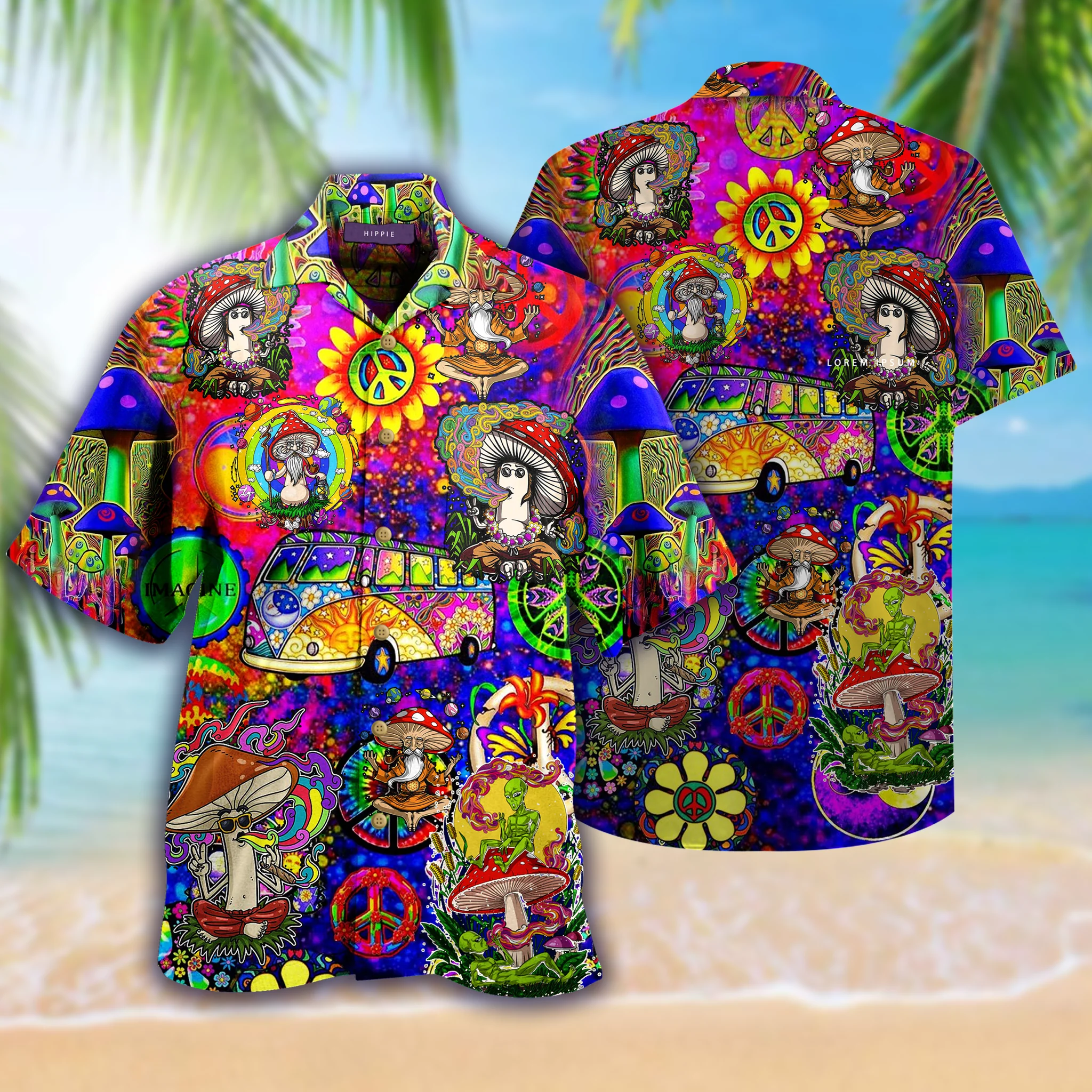 Embrace Boho Vibes The Ultimate Hippie’s Hawaiian Shirt Delight