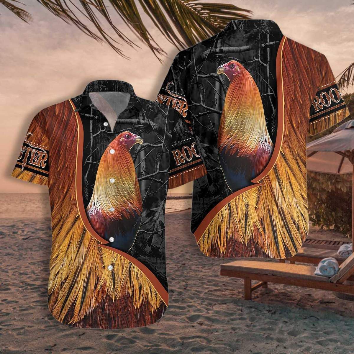 Embrace Farm Vibes with This Rooster Hawaiian Shirt