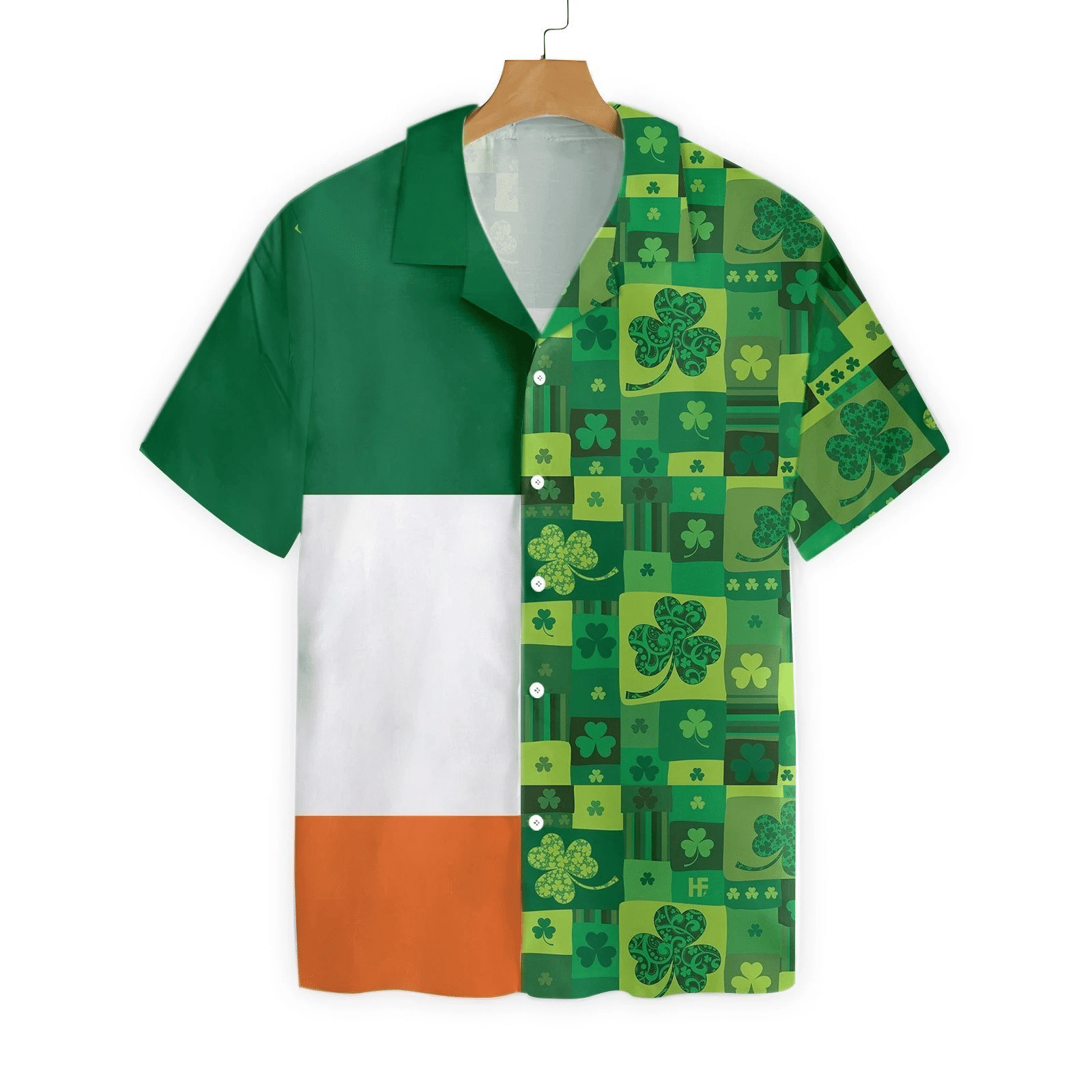 Emerald Paradise: Hawaiian Shirt with Irish Saint Patrick’s Day Theme