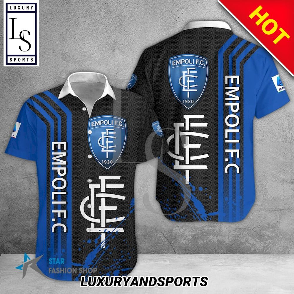 Empoli Fc Black Blue Trendy Hawaiian Shirt Aloha Shirt
