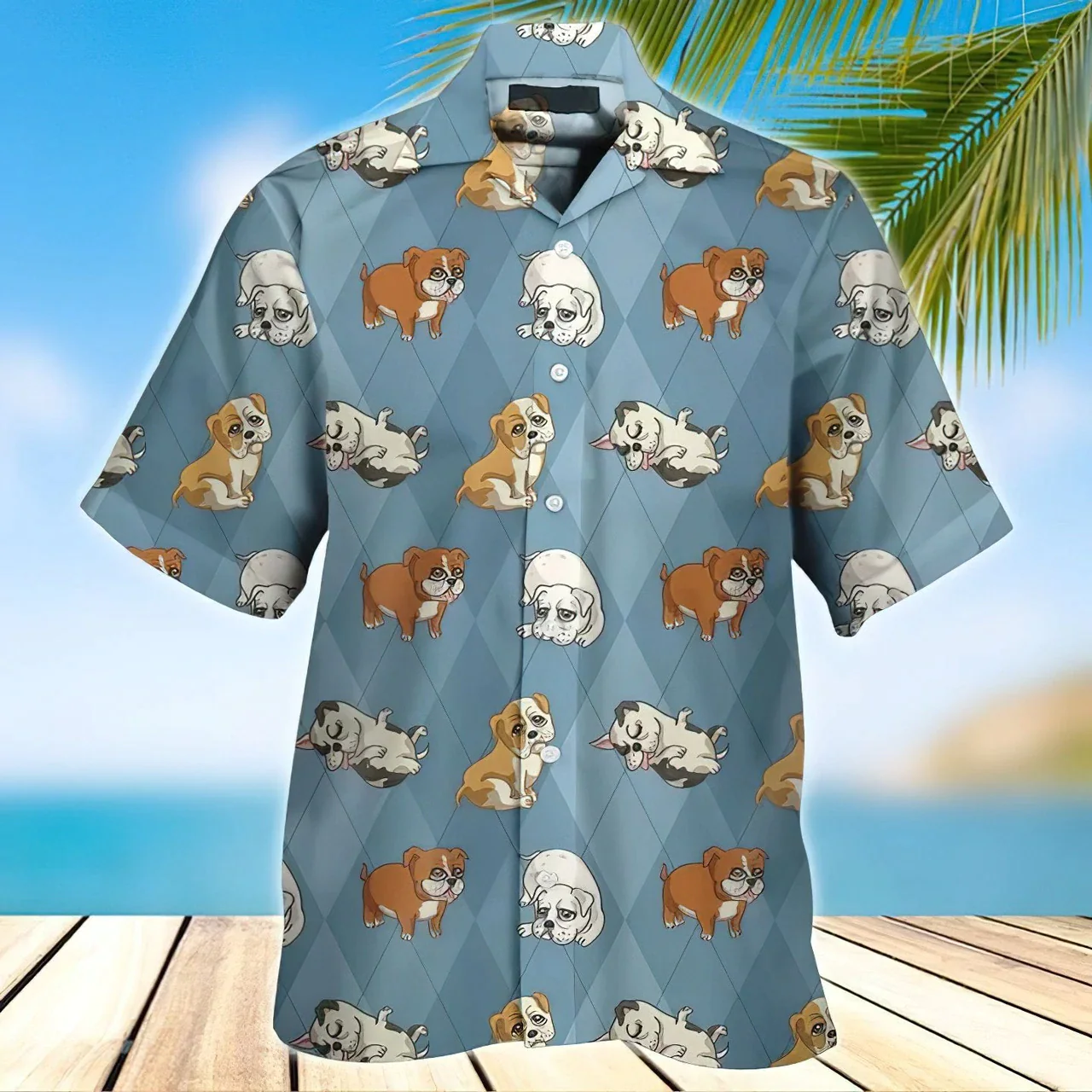 English Bulldog Trendy Hawaiian Shirt For Men & Women, Gift For Dog Lovers