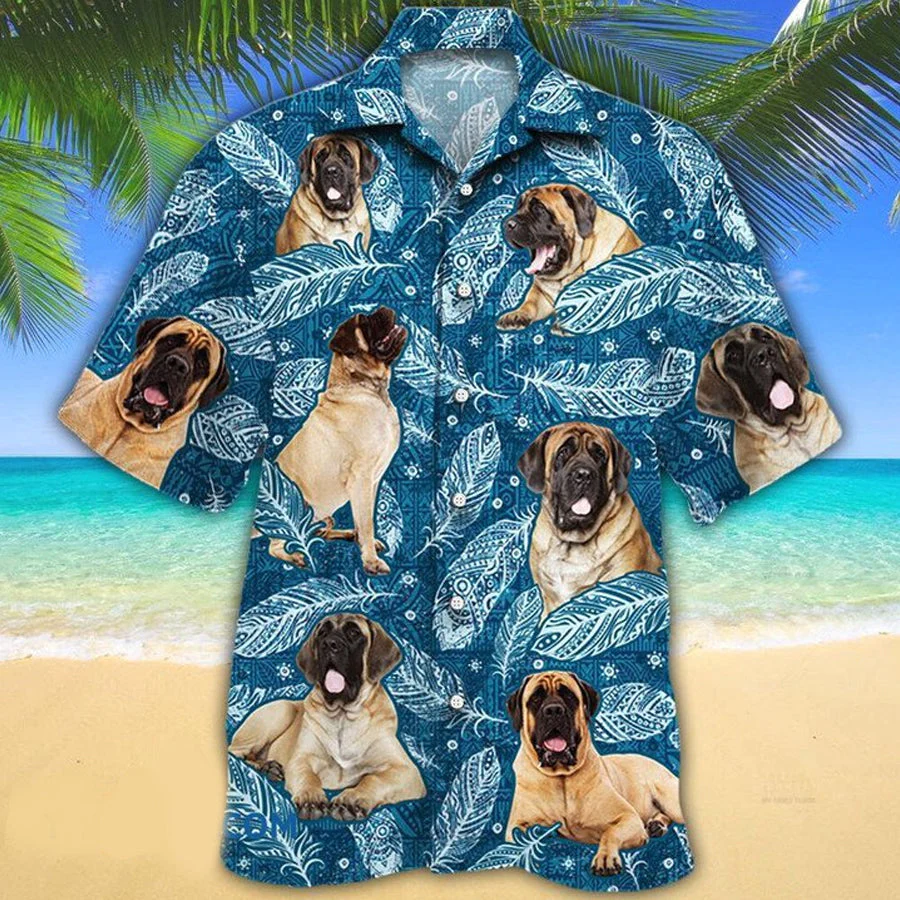 English Mastiff Hawaiian Shirt, Lasfour Dog Hawaiian Shirt For Summer HO5190 main image 1