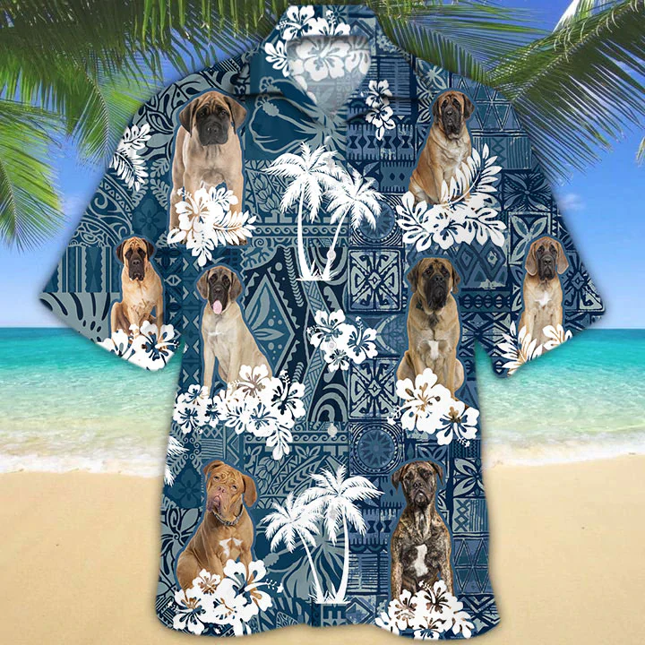 English Mastiff Hawaiian Shirt, Lasfour Dog Hawaiian Shirt For Summer HO5190