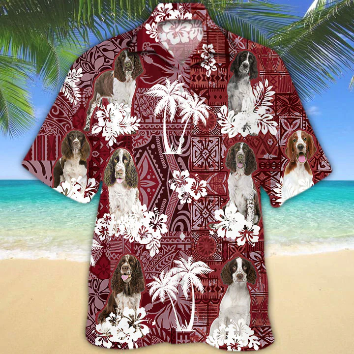 English Springer Spaniel Red Trendy Hawaiian Shirt, Gift For Dog Lover Shirts, Animal Summer Shirts English Springer Spaniel Red Trendy Hawaiian Shirt, Gift For Dog Lover Shirts, Animal Summer Shirts