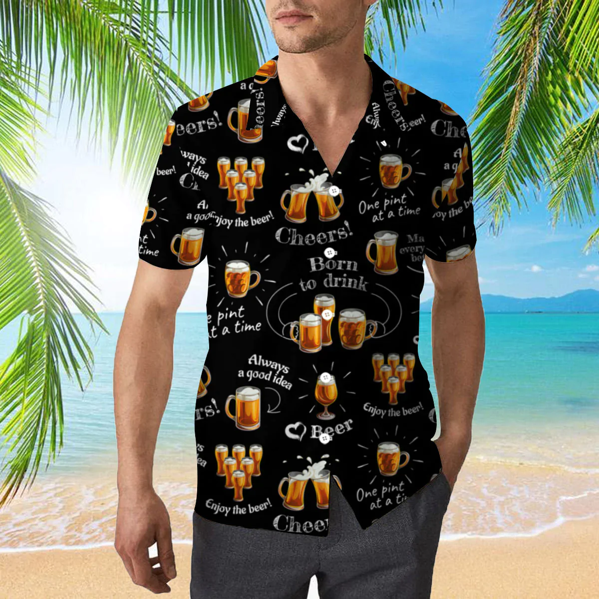 Enjoy The Beer Trendy Hawaiian Shirt For Men, Women