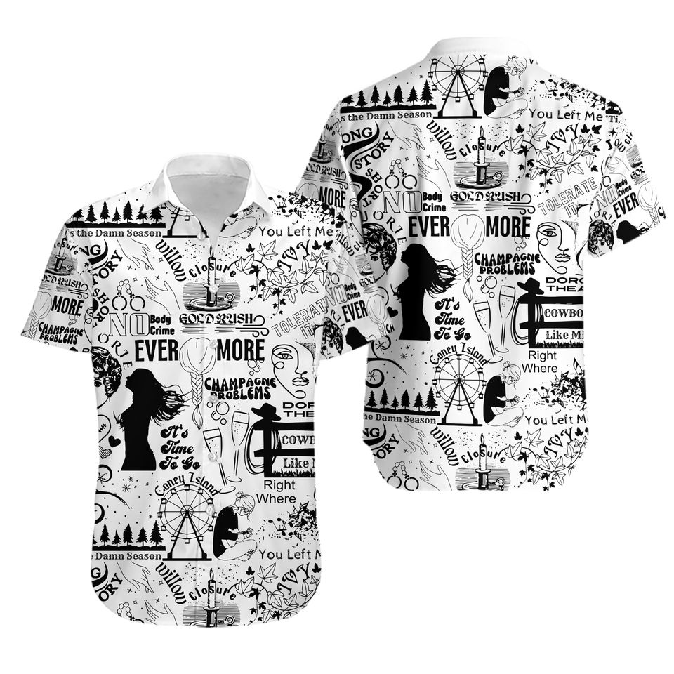 Eras Tour Hawaiian Shirt – Taylor Swift 2023 Summer Concert Edition