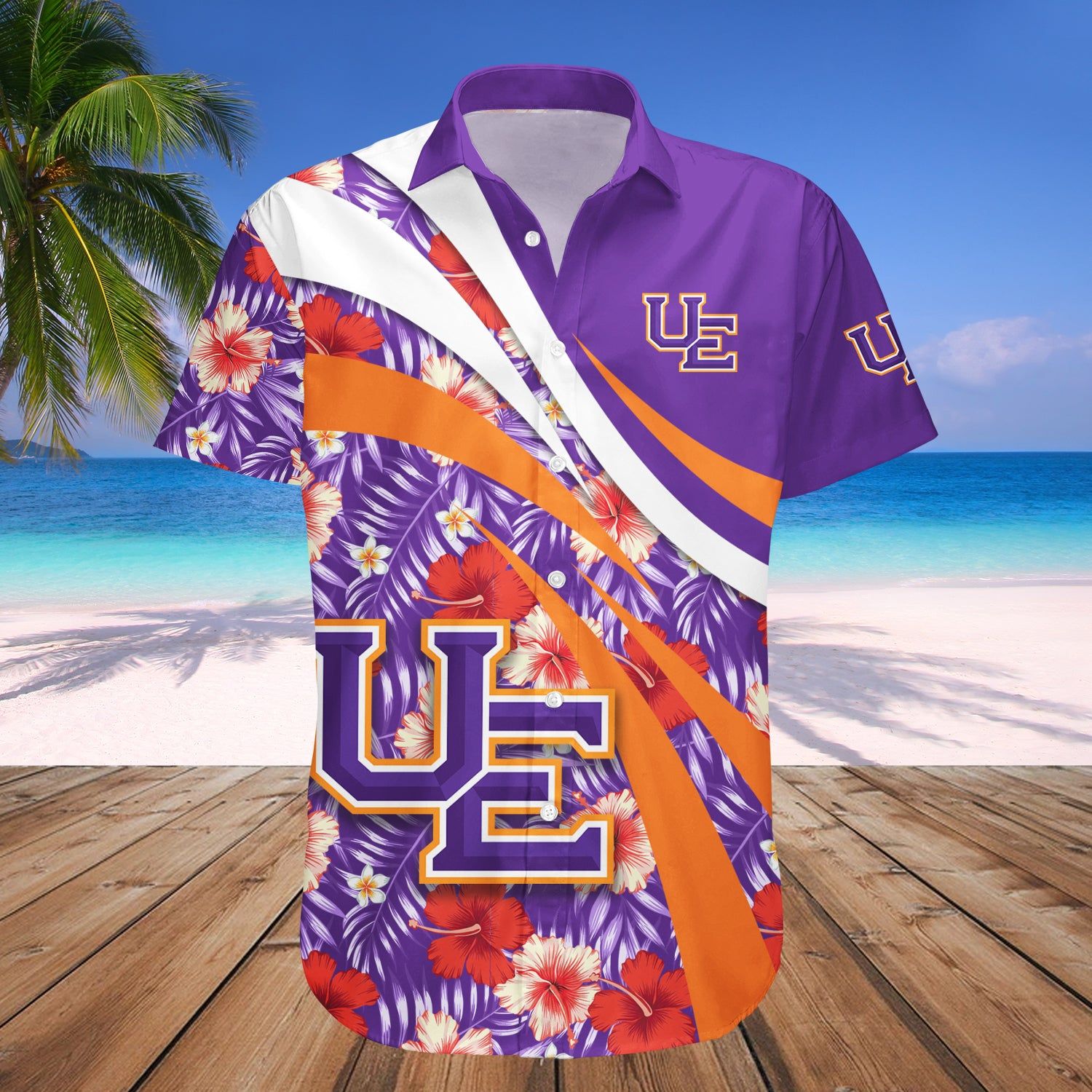 Evansville Purple Aces Hawaii Shirt Hibiscus Sport Style – NCAA