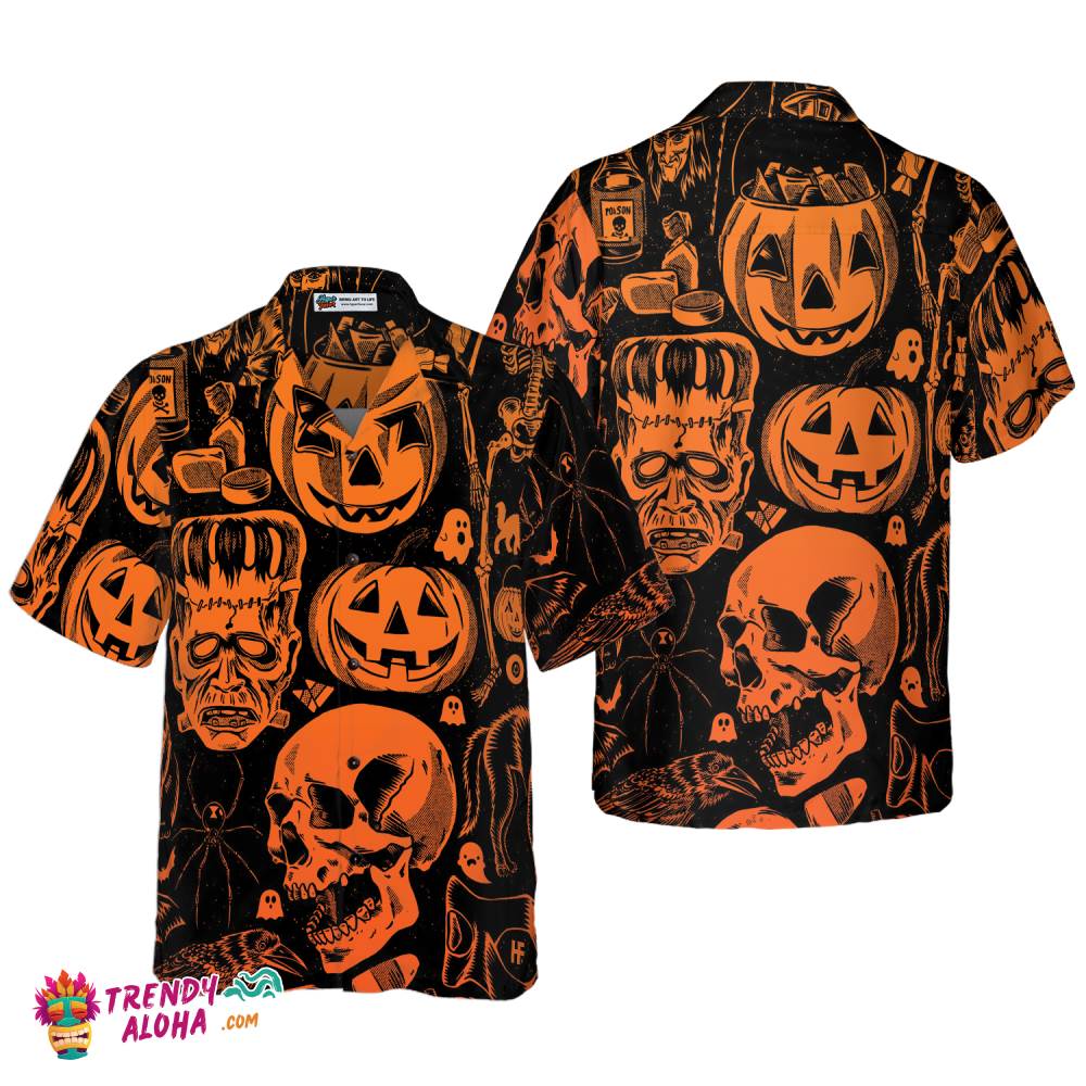Everyday Is Halloween For Real V2 Halloween Hawaiian Shirt, Halloween Shirt For Men And Women