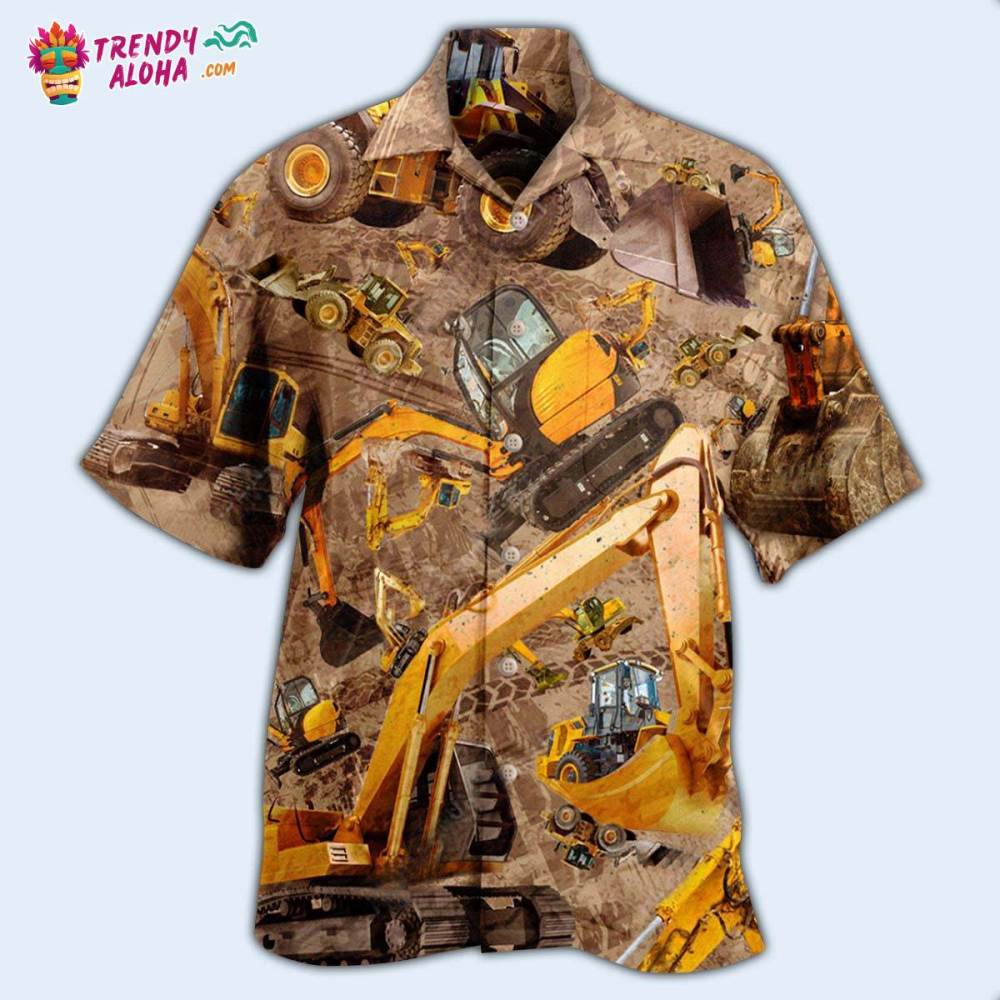 Excavator Don’T Mess Hard Work Excavator Hawaiian Shirt – Trendy Aloha