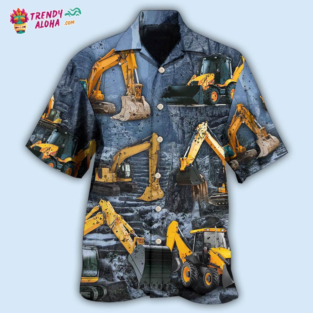Excavator Strong Power Hawaiian Shirt – Trendy Aloha