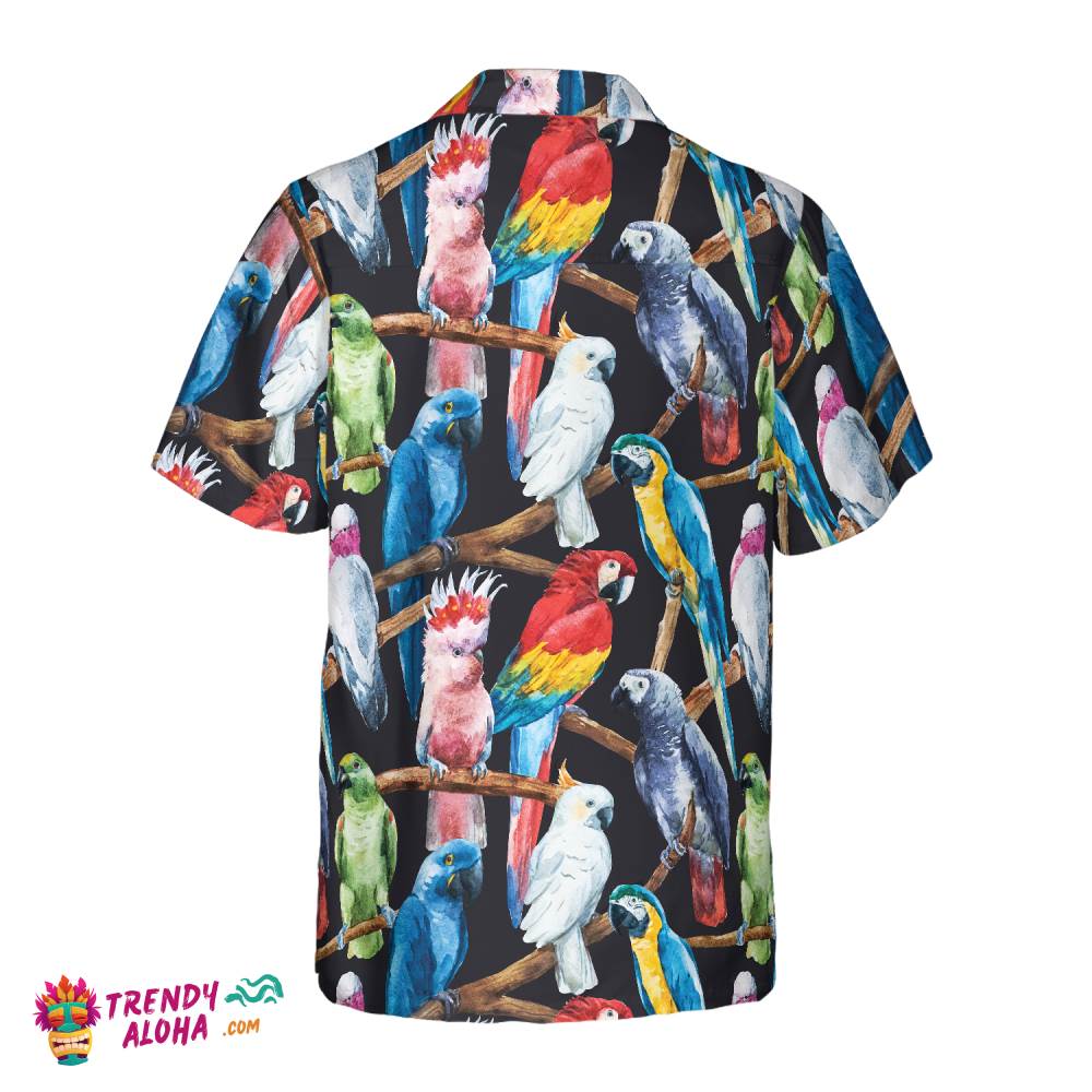 Exotic Parrots & Plant Hawaiian Shirt