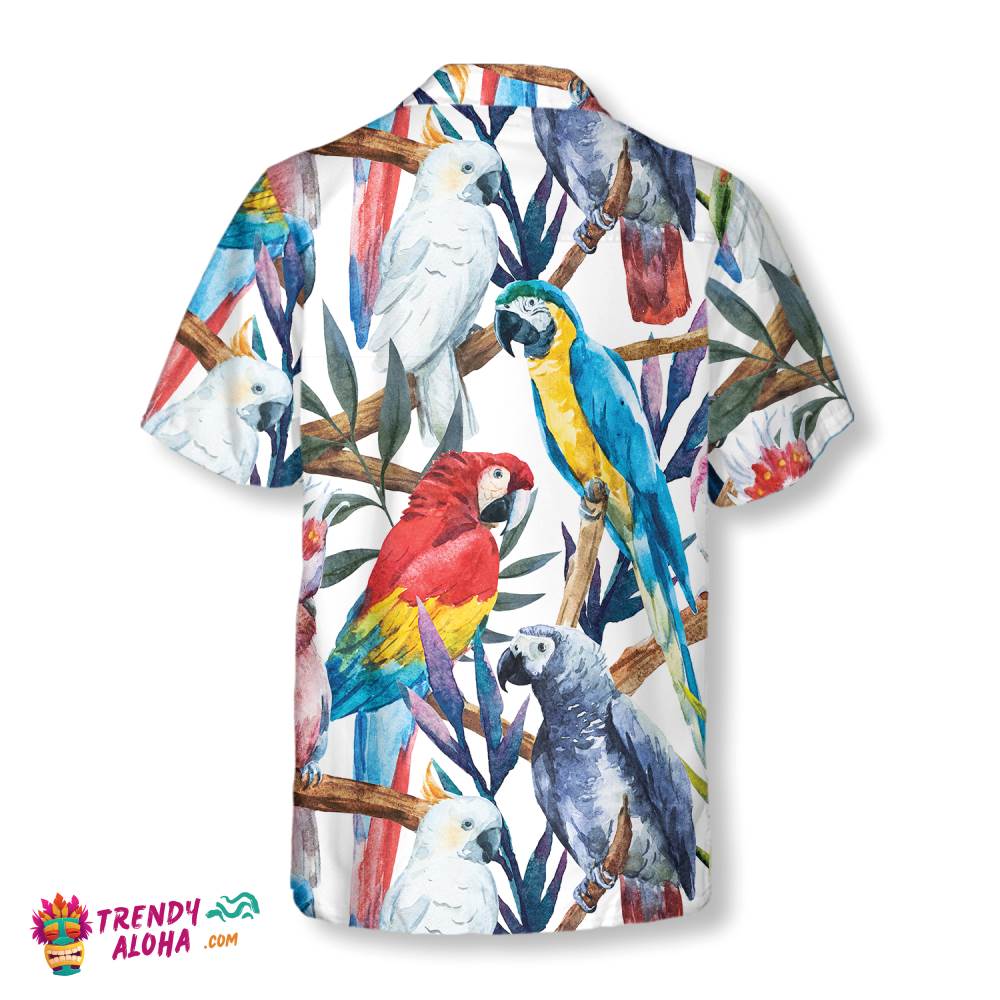 Exotic Parrots & Plant V2 Hawaiian Shirt