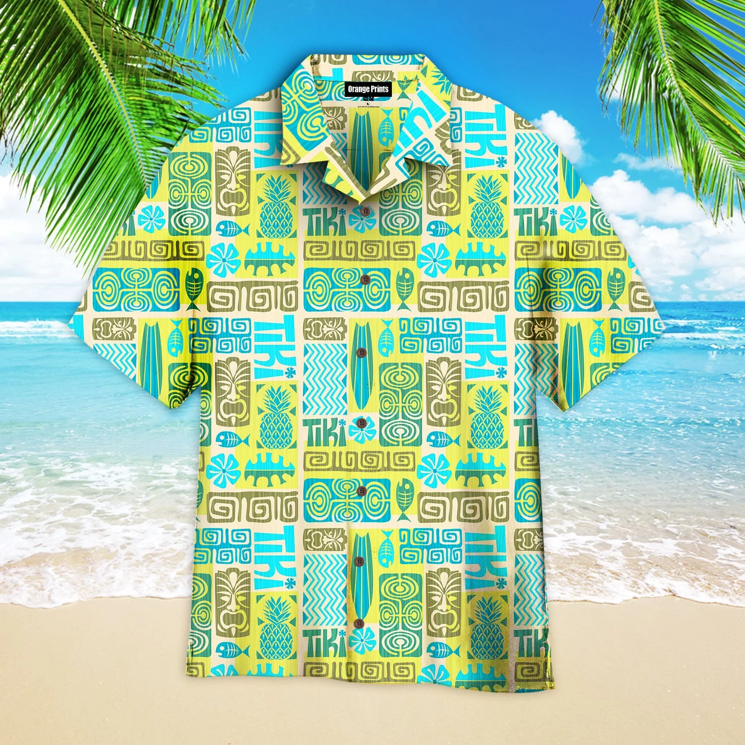 Exotic Tiki Pattern Trendy Hawaiian Shirt For Aloha Summer Gifts Shirt