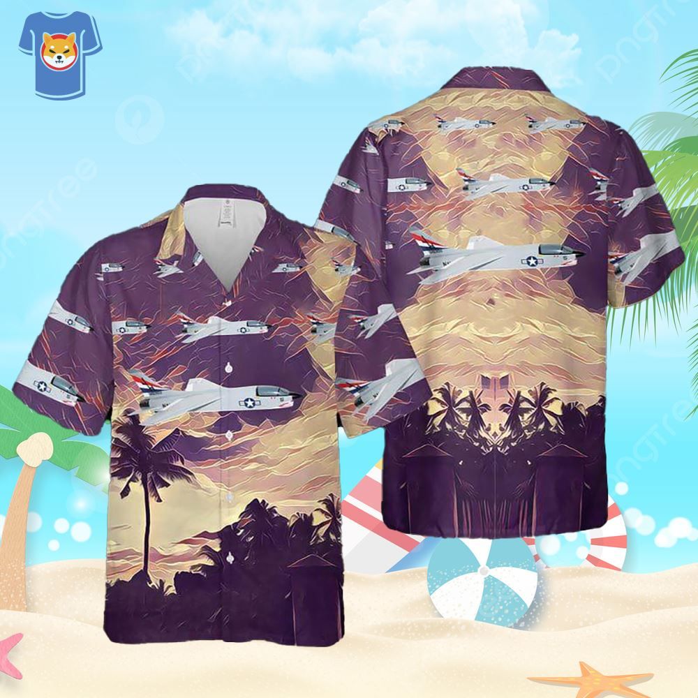 F-8 Crusader Of Vc-10 Challengers Us Navy Hawaiian Shirt For Men And Women