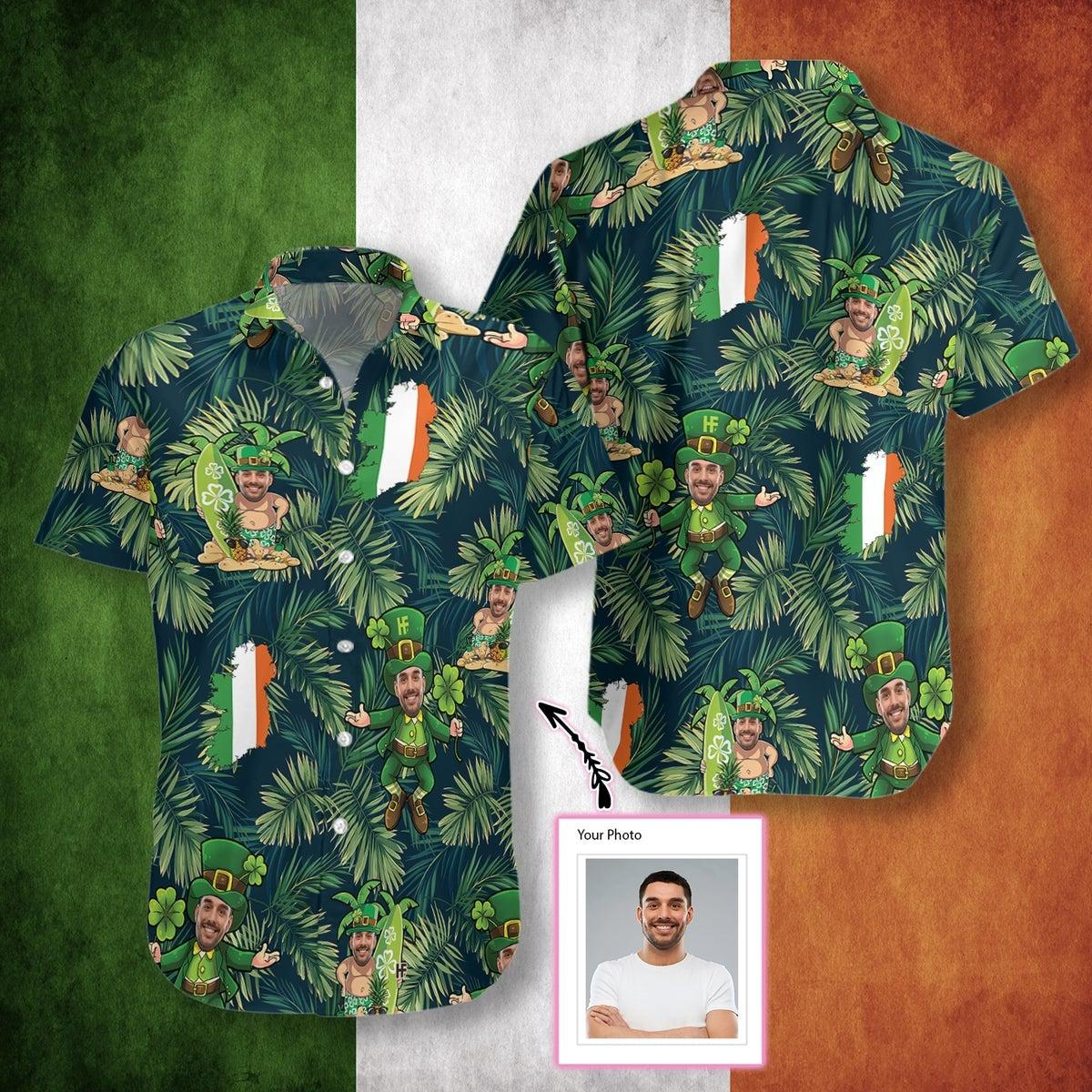 Face Leprechaun Irish Proud Custom Hawaiian Shirt Face Leprechaun Irish Proud Custom Hawaiian Shirt