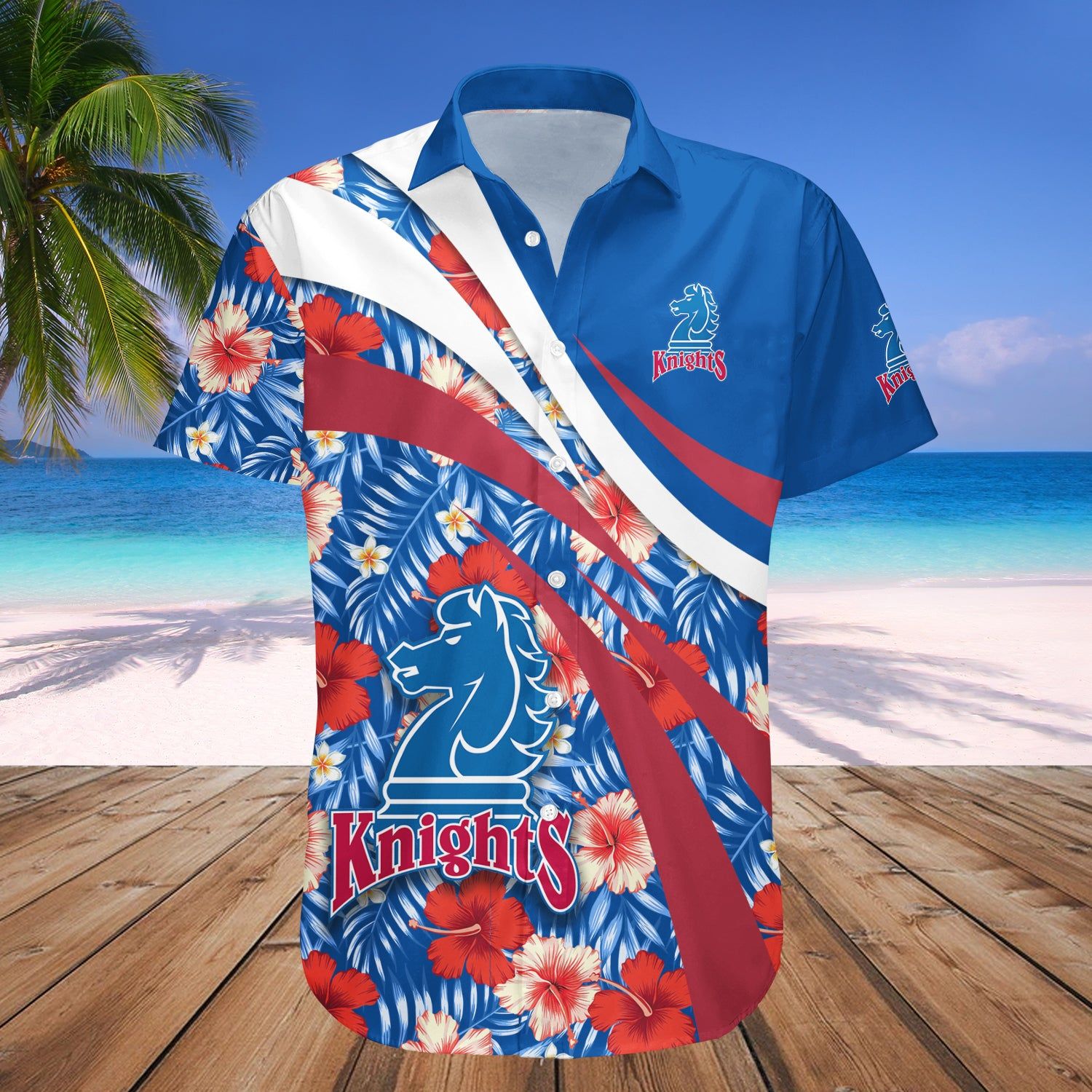 Fairleigh Dickinson Knights Hawaii Shirt Hibiscus Sport Style – NCAA