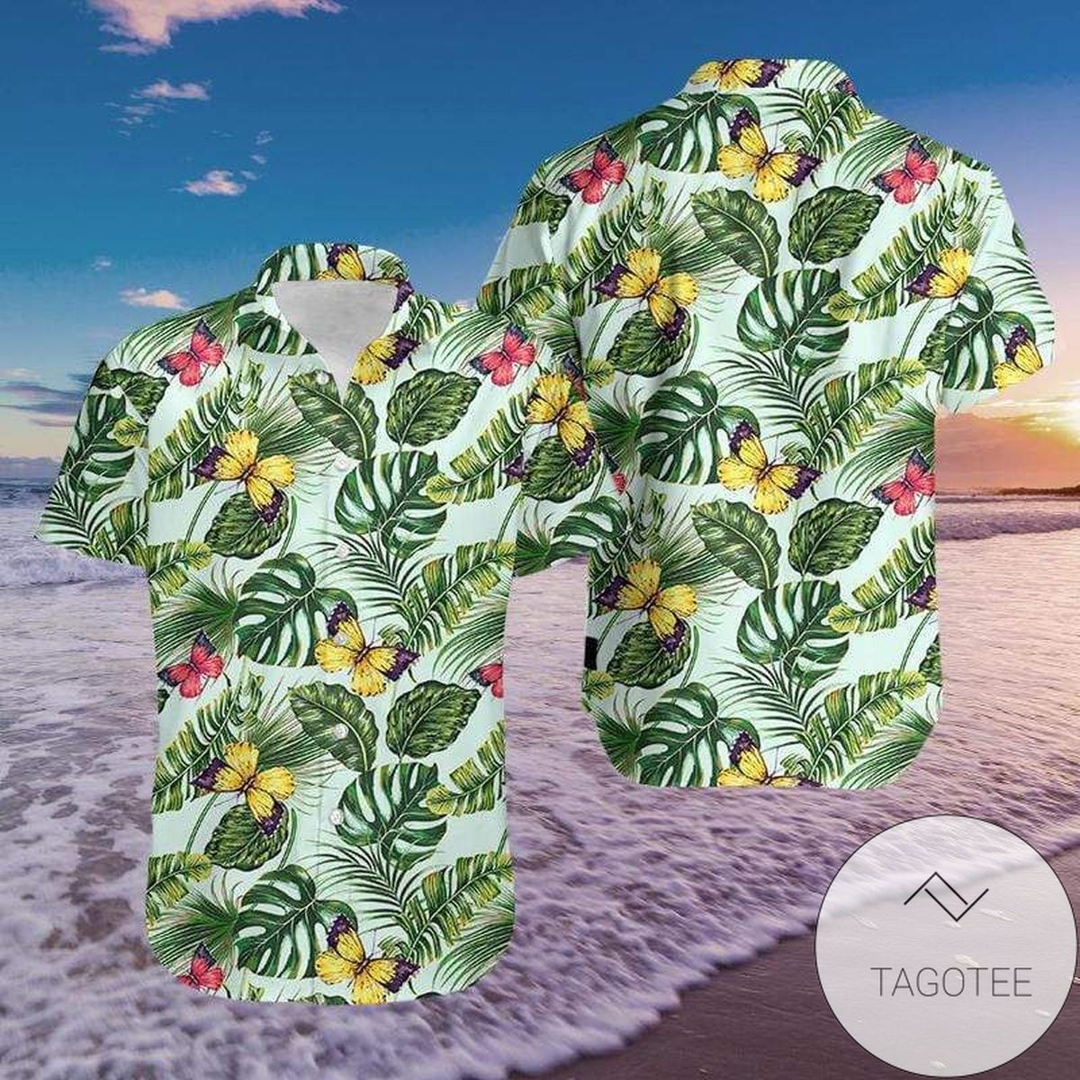 Fantastic Butterfly Simple Design Elegance Hawaiian Shirt