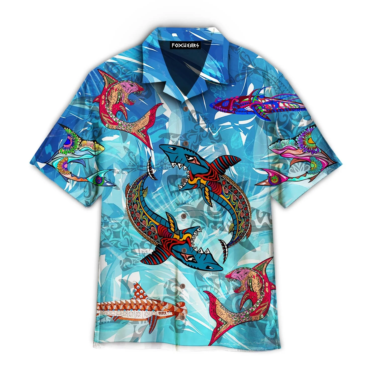 Fantastic Shark Maori Trendy Hawaiian Shirt