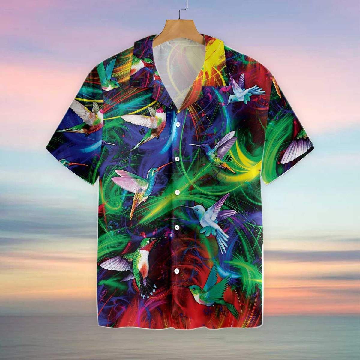 Fantasy Hummingbird Trendy Hawaiian Shirt