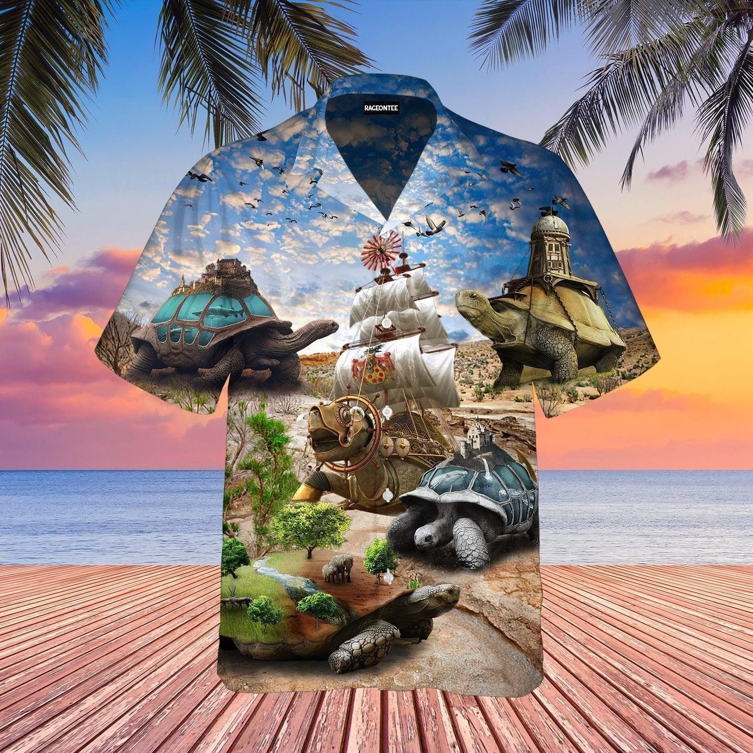 Fantasy Turtle Trendy Hawaiian Shirt For