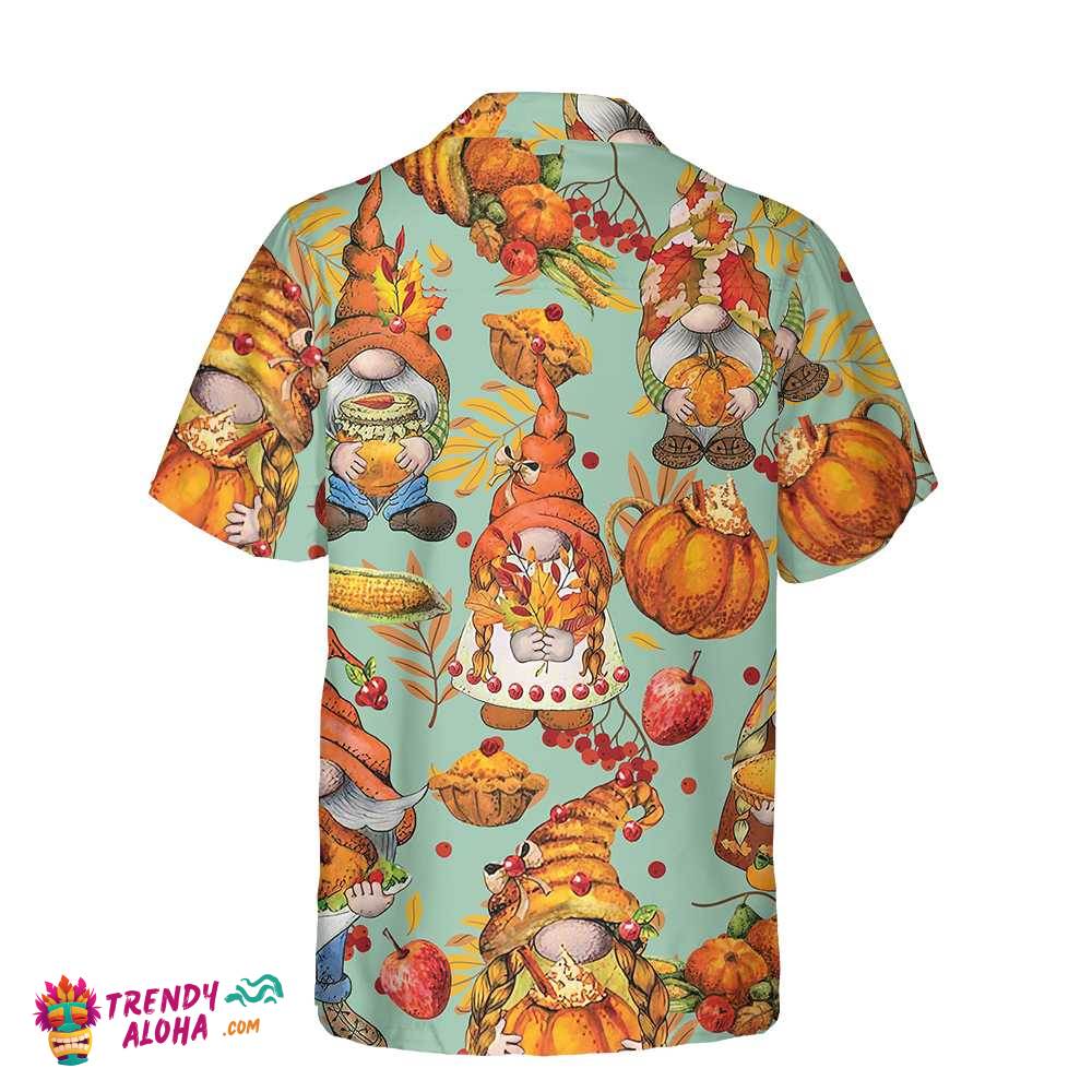 Farm Harvest Festival Gnomes Thanksgiving Hawaiian Shirt, Unique Thanksgiving Day Gift For Men