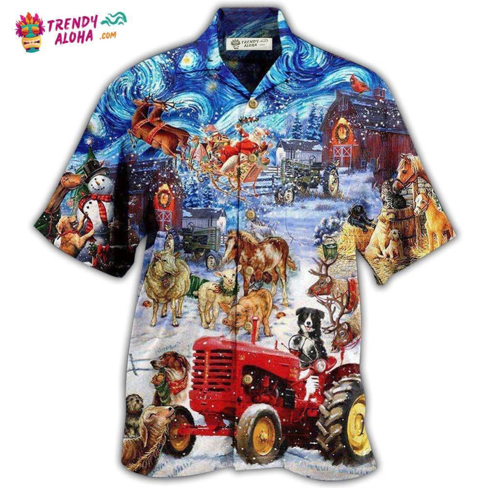 Farm Merry Xmas Lover Forever Hawaiian Shirt – Trendy Aloha