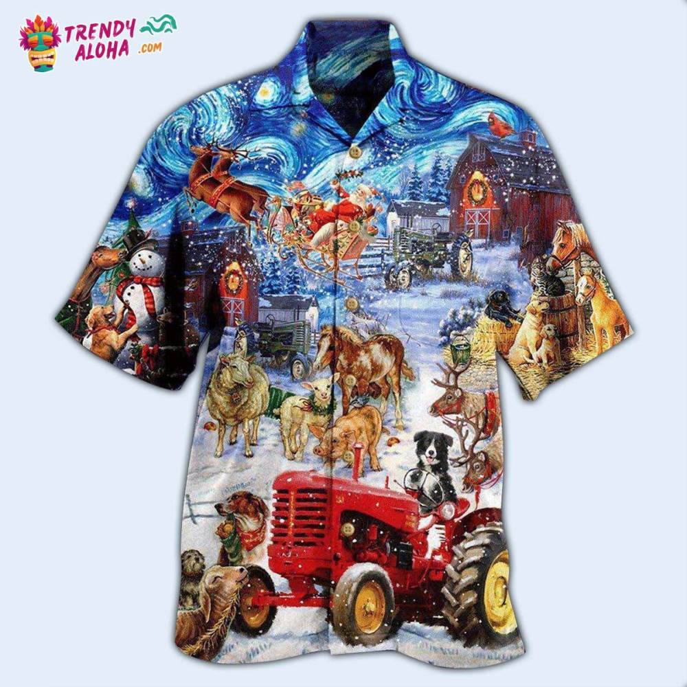 Farm Merry Xmas Lover Forever Hawaiian Shirt – Trendy Aloha