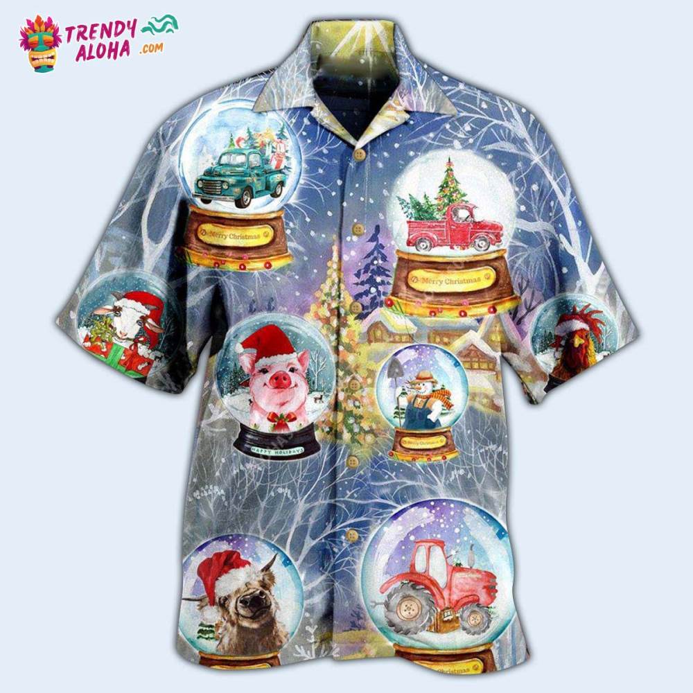 Farm Xmas Funny Global Hawaiian Shirt – Trendy Aloha