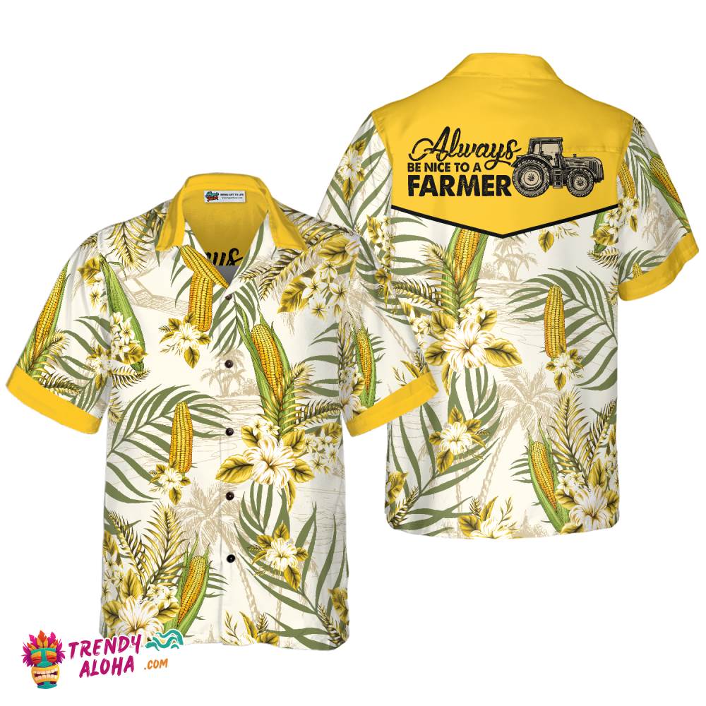 Farmer Corn Hawaiian Shirt Farmer Corn Hawaiian Shirt