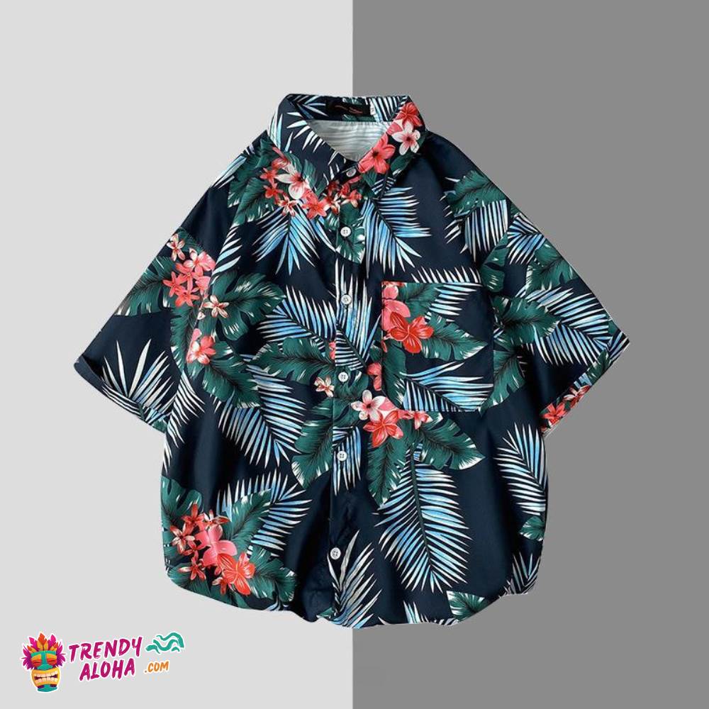 Fashionable Trendy Aloha Hawaiian Shirt All-Match Retro Clothing
