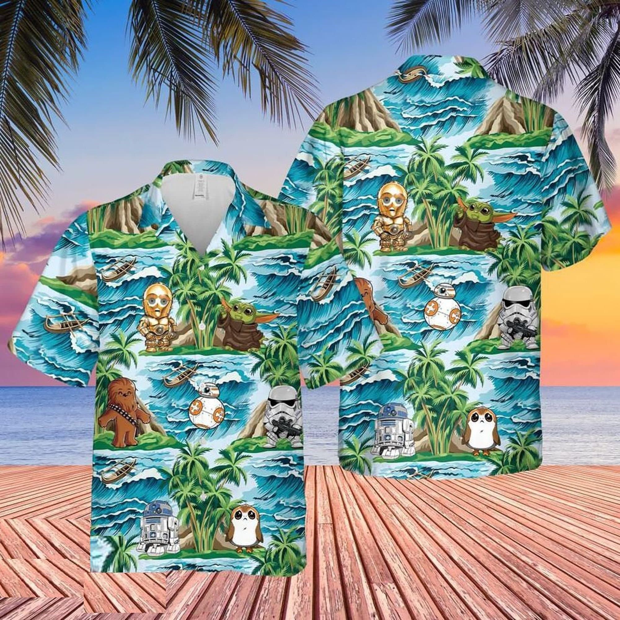 Father’s Day Star Wars Theme Captured in Hawaiian Shirt