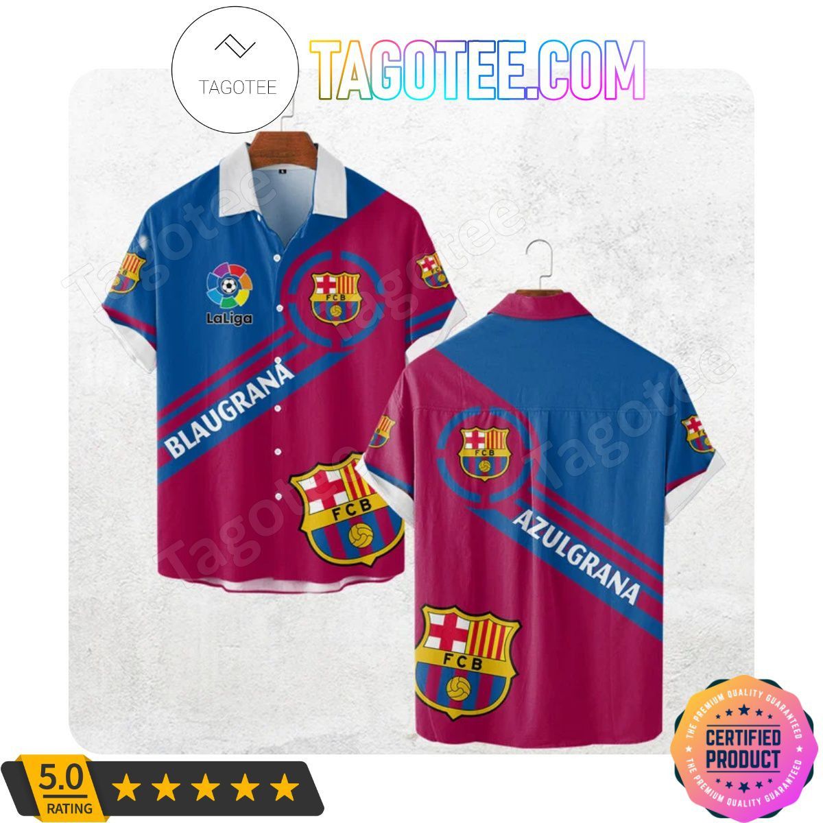 Fc Barcelona Blaugrana Laliga Trendy Hawaiian Shirt Aloha Shirt