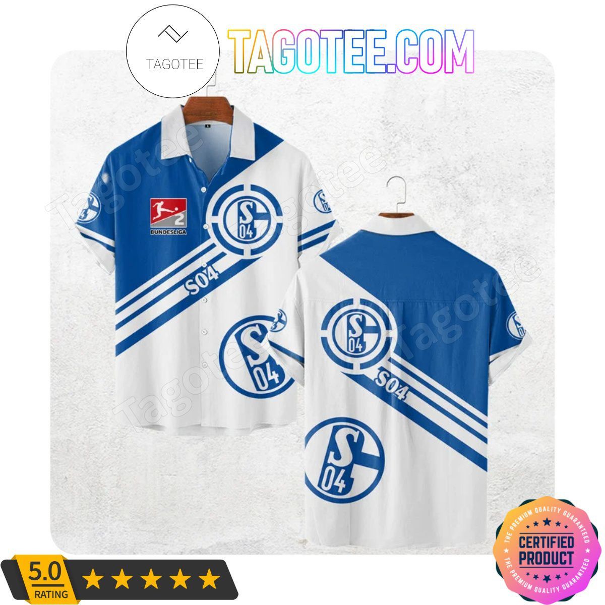 Fc Schalke 04 Bundesliga Trendy Hawaiian Shirt Aloha Shirt